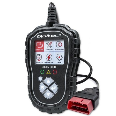 Cyfrowy Tester diagnostyczny ProLine | OBDII EOBD | 8V-25V | DualSystem Qoltec Cyfrowy Tester diagnostyczny ProLine | OBDII EOBD | 8V-25V | DualSystem Qoltec
