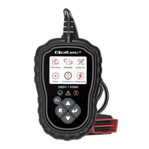 Cyfrowy Tester diagnostyczny ProLine | OBDII EOBD | 8V-25V | DualSystem Qoltec Cyfrowy Tester diagnostyczny ProLine | OBDII EOBD | 8V-25V | DualSystem Qoltec