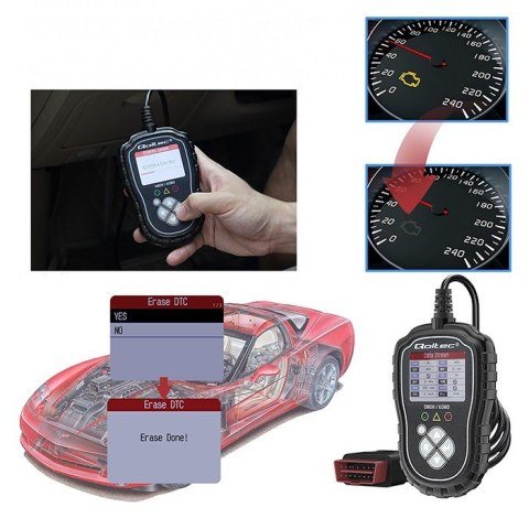 Cyfrowy Tester diagnostyczny ProLine | OBDII EOBD | 8V-25V | DualSystem Qoltec Cyfrowy Tester diagnostyczny ProLine | OBDII EOBD | 8V-25V | DualSystem Qoltec