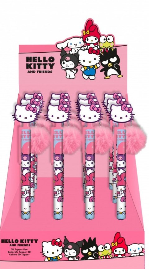 Długopis z toperem Hello Kitty Display 12 sztuk Kids Euroswan Długopis z toperem Hello Kitty Display 12 sztuk Kids Euroswan