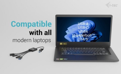 HUB USB-C/USB-A Cable 4 port (2x USB-C 2x USB-A)