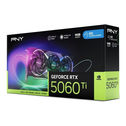 Karta graficzna GeForce RTX 5060 Ti 16GB RGB VCG5060T16TFXXPB1-O PNY