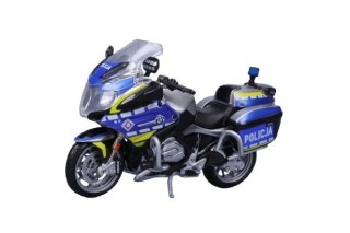 Model metalowy Motocykl Polska Policja 1/18 Maisto
