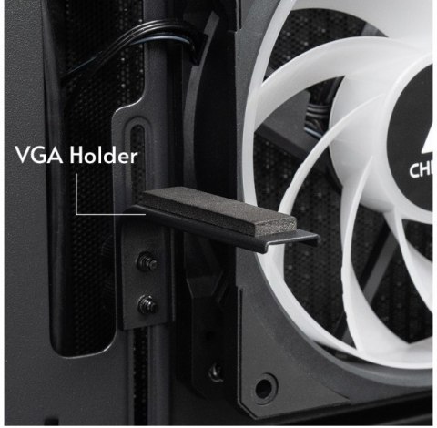 Obudowa GT-01B-OP VISTA Midi 3x ARGB Fans Chieftec Obudowa GT-01B-OP VISTA Midi 3x ARGB Fans Chieftec