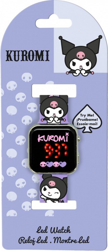 Zegarek LED Kuromi Hello Kitty Kids Euroswan Zegarek LED Kuromi Hello Kitty Kids Euroswan