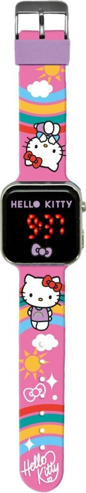 Zegarek LED z kalendarzem Hello Kitty Kids Euroswan Zegarek LED z kalendarzem Hello Kitty Kids Euroswan