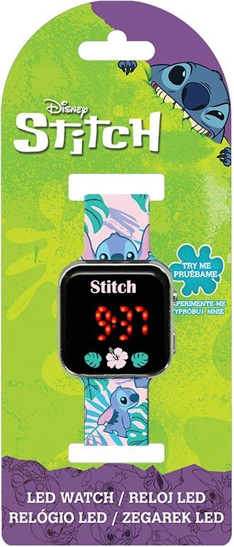 Zegarek LED z kalendarzem Stitch Kids Euroswan Zegarek LED z kalendarzem Stitch Kids Euroswan