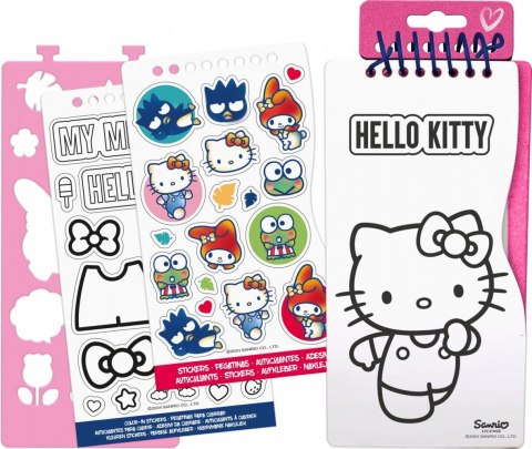 Zestaw kreatywny z naklejkami Hello Kitty Kids Euroswan Zestaw kreatywny z naklejkami Hello Kitty Kids Euroswan