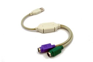 Adapter USB->2xPS2 (klawiatura+mysz) UAPS12 Gembird