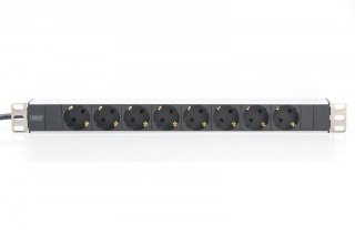Listwa zasilająca PDU 19" RACK 8xSchuko, 2m 1xSchuko, 16A, aluminiowa Digitus