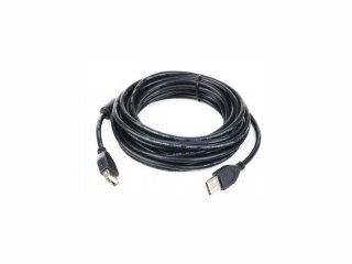 Przedłuzacz USB 2.0 typu AM-AF 1.8m FERRYT czarny Gembird