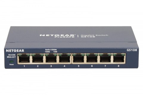 Switch Unmanaged Plus 8xGE - GS108GE Netgear