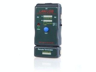 Tester diodowy kabli RJ4 5,RJ11,UTP,STP,USB AA/AB Gembird