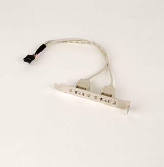 Gniazdo USB X2 na śledziu Gembird