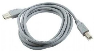 Kabel USB 2.0 typu AB AM-BM 1.8m szary Gembird
