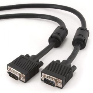 Kabel VGA 15M/15M EKRAN+FERRYT 15M BLACK Gembird