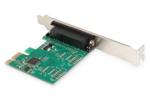 Karta rozszerzeń (Kontroler) LPT PCI Express, 1xDB25, Low Profile, Chipset: ASIX99100 Digitus