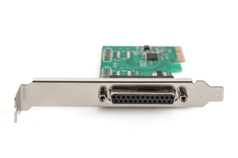 Karta rozszerzeń (Kontroler) LPT PCI Express, 1xDB25, Low Profile, Chipset: ASIX99100 Digitus