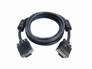 Przedłużacz 15F/15M VGA EKRAN+FERRYT 1.8M czarny Gembird