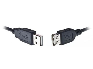 Przedluzacz USB 2.0 typu AM-AF 3m czarny Gembird