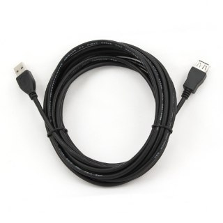 Przedłużacz USB 2.0 typu AM-AF 4.5m czarny Gembird