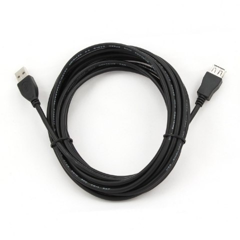 Przedłużacz USB 2.0 typu AM-AF 4.5m czarny Gembird
