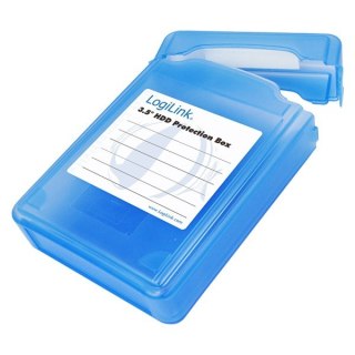 Pudełko ochronne do HDD 3.5 cala Niebieskie LogiLink