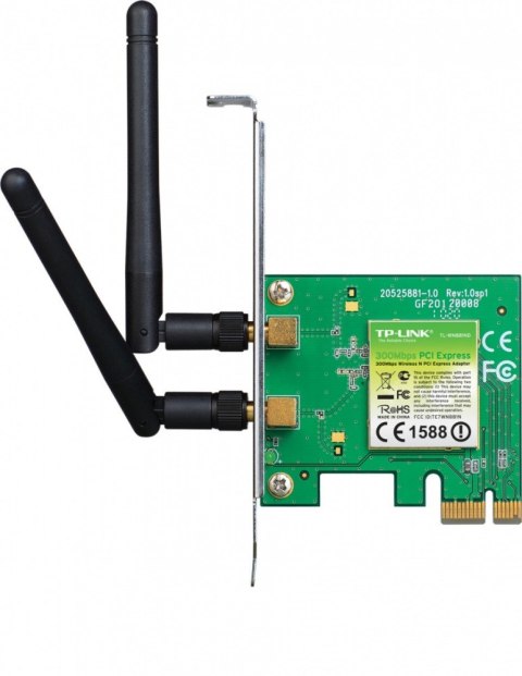 WN881ND karta WiFi N300 (2.4GHz) PCI-E 2x2dBi (SMA) BOX TP-LINK