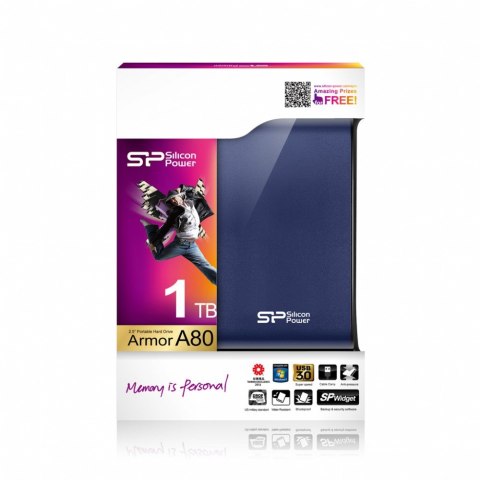ARMOR A80 1TB USB3.0 PANCERNY / wibro/pyło/wstrząso i wodoodporny Silicon Power ARMOR A80 1TB USB3.0 PANCERNY / wibro/pyło/wstrząso i wodoodporny Silicon Power