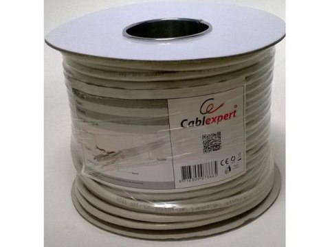 Kabel FTP KAT 6 drut 100m szary Gembird