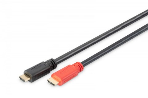 Kabel połączeniowy HDMI HighSpeed z Ethernetem ze wzmacniaczem 4K 30Hz UHD HDMI A/A M/M 15m Digitus