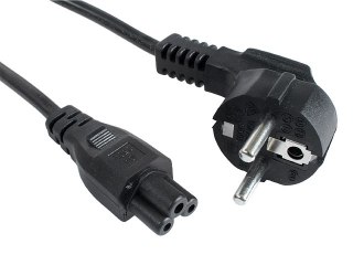 Kabel zasilający do notebooka koniczynka C5 3M Gembird