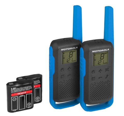 Krótkofalówki T62 PMR 446 niebieskie Motorola Krótkofalówki T62 PMR 446 niebieskie Motorola