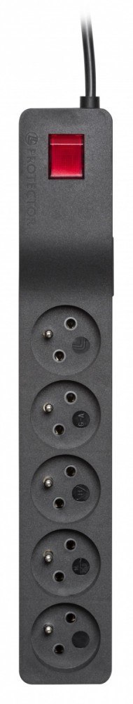 Listwa przeciwprzepięciowa ZX 510, 1L, 1,5m, czarna Lestar