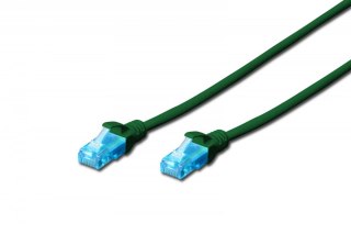 Patch cord U/UTP kat.5e PVC 10m Zielony Digitus