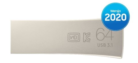 Pendrive BAR Plus USB3.1 64 GB Champaign Silver Samsung