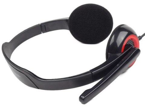 Słuchawki z mikrofonem MHS-002 Czarne Gembird