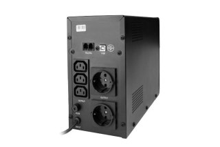 UPS LINE-INTERACTIVE 1200VA 3X IEC, 2X SCHUKO 230V, USB, RJ11 IN/OUT, LCD Gembird