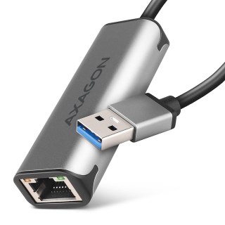 ADE-25R Karta sieciowa 2.5 Gigabit Ethernet, Realtek 8156, USB-A 3.2 Gen 1, automatyczna instalacja, szara AXAGON
