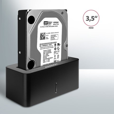 ADSA-SN Stacja dokująca, USB 3.2 Gen 1 - 1x SATA 6G 2.5"/3.5" SSD/HDD AXAGON