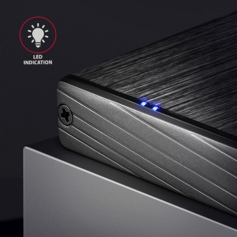 EE25-XA6 Obudowa zewnętrzna aluminiowa, USB 3.2 GEN 1 SATA 6G 2,5" AXAGON