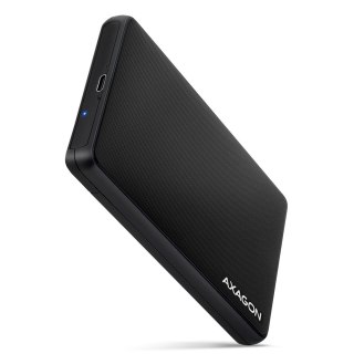 EE25-SLC Obudowa zewnętrzna plastikowa, bezśrubowa, USB-C 3.2 GEN 1 SATA 6G 2.5", czarna AXAGON