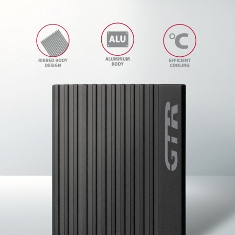 EEM2-GTR Obudowa zewnętrzna aluminiowa, USB-C 3.2 GEN 2 M.2 NVMe SSD AXAGON