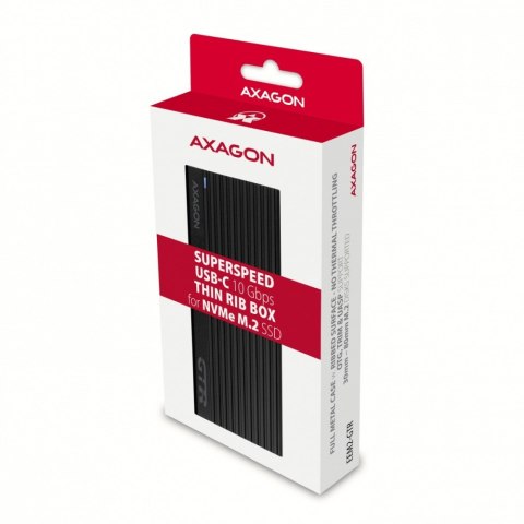 EEM2-GTR Obudowa zewnętrzna aluminiowa, USB-C 3.2 GEN 2 M.2 NVMe SSD AXAGON