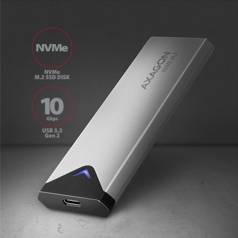 EEM2-UG2 Obudowa zewnętrzna aluminiowa, USB-C 3.2 Gen 2 - M.2 NVMe SSD, długość 42 do 80 mm szary AXAGON