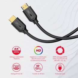 Kabel HDMI 2.0 4K 60HZ ; 10m ; C11079BK-10M Unitek