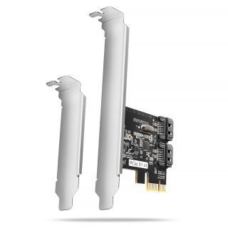 PCES-SJ2 Kontroler PCIe 2x wewnętrzny port SATA 6G, chipset JMB582 SP & LP AXAGON