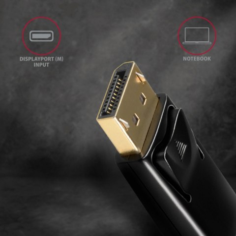 RVD-HI14N Adapter aktywny Displayport -> HDMI 1,4, 4K/30Hz, kabel 18cm