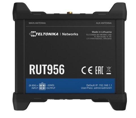 Router LTE RUT956 (Cat 4), 2G, GNSS, WiFi TELTONIKA