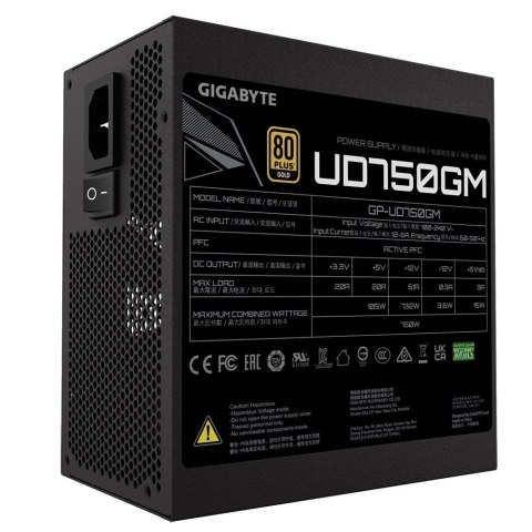 Zasilacz modularny UD750GM 750W 80PLUS GOLD ATX Gigabyte Zasilacz modularny UD750GM 750W 80PLUS GOLD ATX Gigabyte